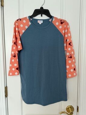 LuLaRoe Dusty Blue Crewneck Top